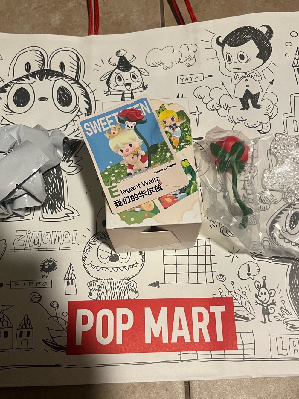 POP Mart Hand in Hand series figure Sweet Bean Elegant Waltz